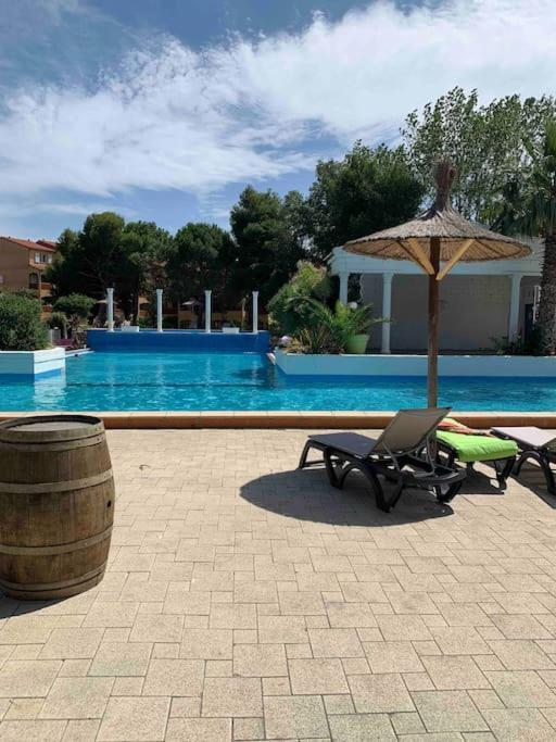 Appartement Cosy Confort Parking Clim Wifi Linge Acces Piscine Non Inclus Canet-en-Roussillon Exteriör bild